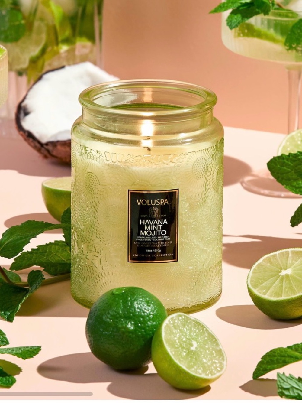 NEW Voluspa Vintage Havana Mojito Candle